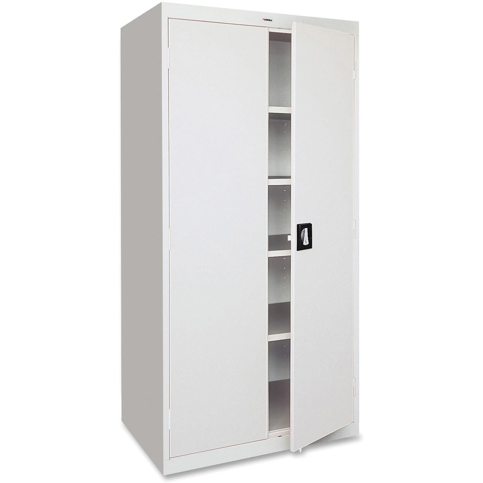 Lorell Fortress Series 5-Shelf Storage Cabinet, 36W x 18D x 72H, Light Gray, (LLR41306)