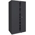 Lorell Fortress Series Storage Cabinets, Black, 5 x Shelf(ves)