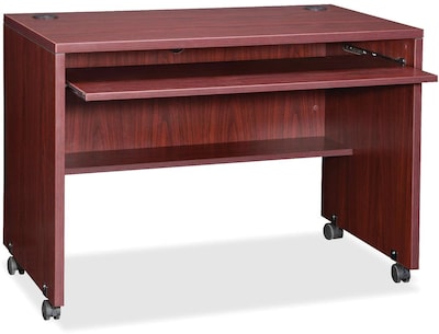 Lorell Essentials Computer Workstation, Mahogany