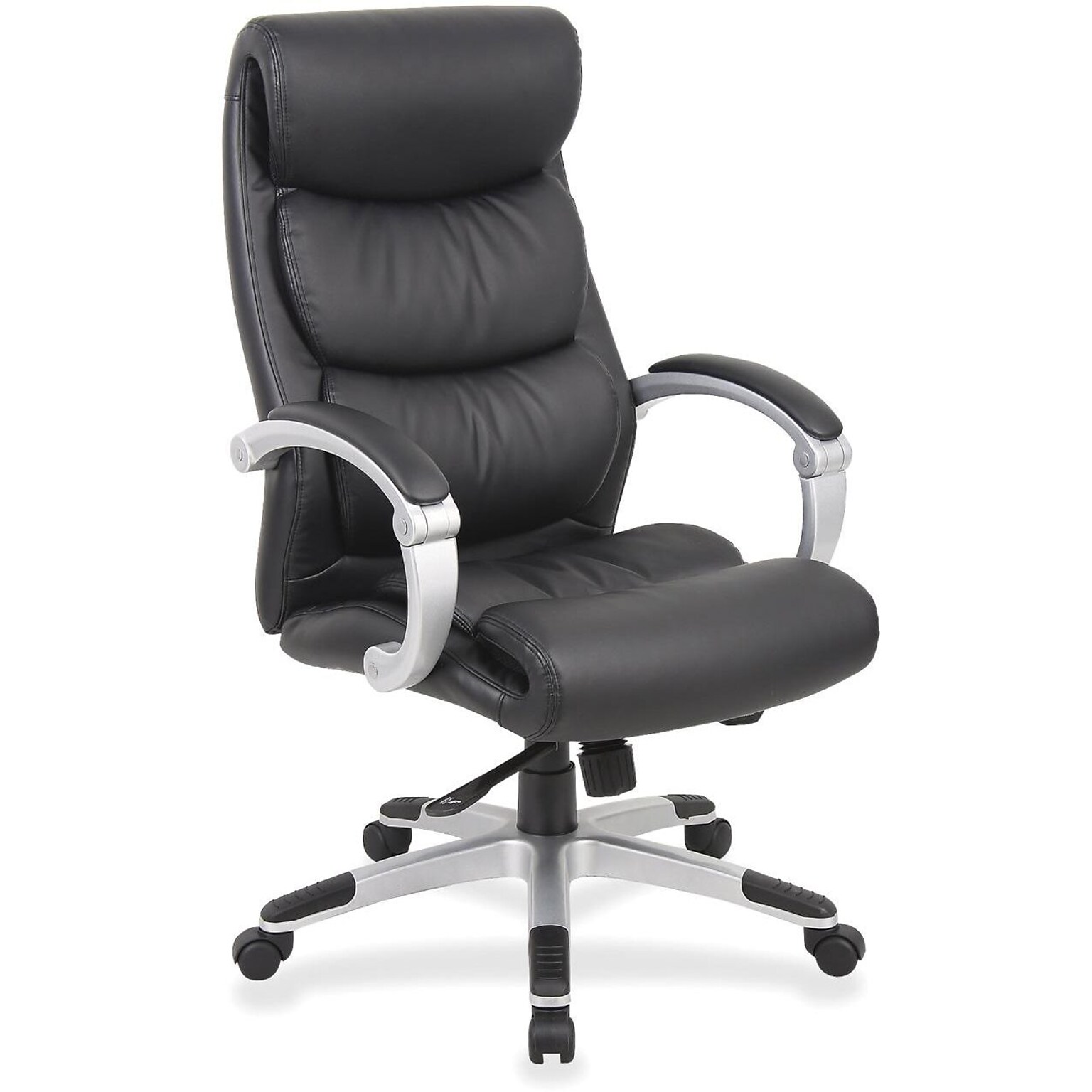 Lorell Executive High-back Chair with Flexing Arms, Black (LLR60620)