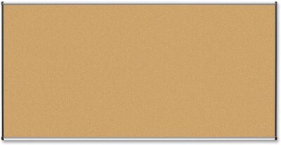 Lorell Satin-Finish Bulletin Board, 8 x 4, Brown (LLR60645)