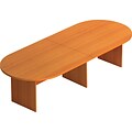 Offices To Go® Racetrack Conference Table, American Cherry, 29 1/2H x 120W x 48D