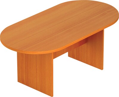 Offices To Go® Racetrack Conference Table, American Cherry, 29 1/2H x 71W x 36D
