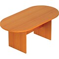 Offices To Go® Racetrack Conference Table, American Cherry, 29 1/2H x 71W x 36D