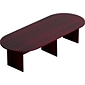 Offices To Go Racetrack Conference Table, American Mahogany, 29 1/2"H x 120"W x 48"D