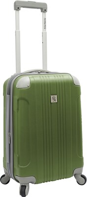 Beverly Hills Country Club BH6800 Malibu 21 Hardside Spinner Carry-On Suitcase, Green