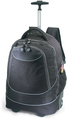 GP® 80780 Horizon Rolling Computer Backpack For 17 Laptops, Black