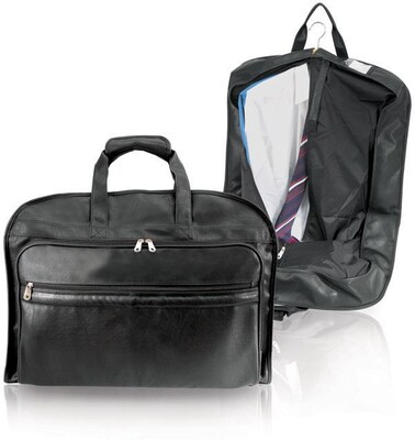 GP® 8340 Koskin Leather Carry-On Valise Garment Bag, Black