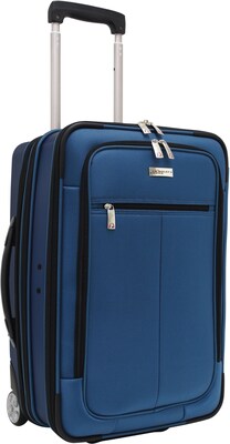 Travelers Choice® TC0424 Sienna 21 Hybrid Hard-Shell Rolling Upright Suitcase/Bag, Blue
