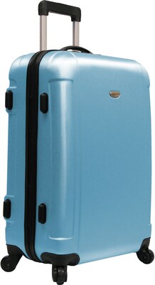 Travelers Choice® TC2400 FREEDOM 25 Hard-Shell Wheeled Upright Luggage Suitcase, Blue
