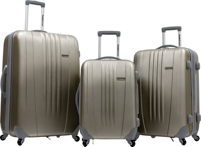 Travelers Choice® TC3300 Toronto 3-Piece Hardside Spinner Luggage Set, Gold
