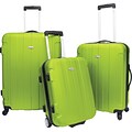 Travelers Choice® TC3900 Rome 3-Piece Hard-Shell Spin/Rolling Luggage Set, Green