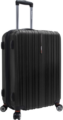 Travelers Choice® TC5000 Tasmania 25 Expandable Spinner Luggage Suitcase, Black