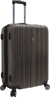 Travelers Choice® TC5000 Tasmania 25 Expandable Spinner Luggage Suitcase, Dark Brown