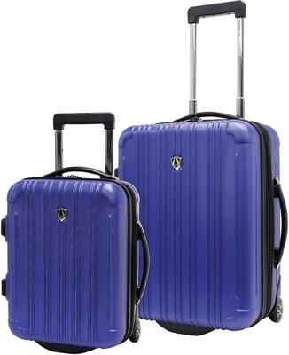 Travelers Choice® TC5802 New Luxembourg 2-Piece Carry-On Hardsided Luggage Set, Blue