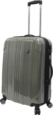 Travelers Choice® TC8000 Sedona 25 Expandable Spinner Luggage Suitcase, Pewter