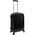 Travelers Choice® TC8000 Sedona 21 Expandable Spinner Luggage Suitcase, Black