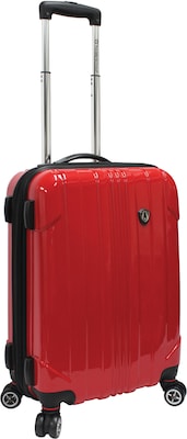 Travelers Choice® TC8000 Sedona 21 Expandable Spinner Luggage Suitcase, Red