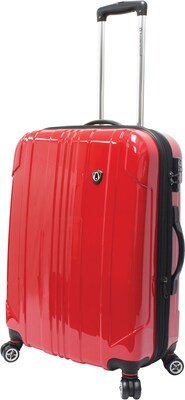 Travelers Choice® TC8000 Sedona 25 Expandable Spinner Luggage Suitcase, Red