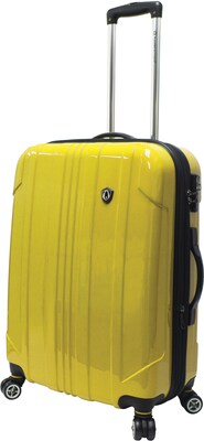 Travelers Choice® TC8000 Sedona 21 Expandable Spinner Luggage Suitcase, Yellow