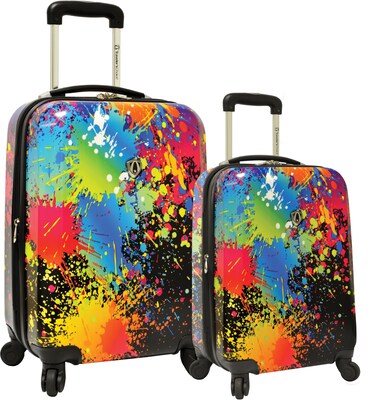 Travelers Choice® TC8200K Midway Paint Splatter 2-Piece Hardsided Expandable Luggage Set