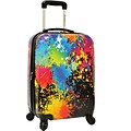 Travelers Choice® TC8200 Midway 29 Hardside Spinner Luggage Suitcase, Paint Splatter Print