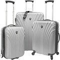 Travelers Choice® TC8500 Cape Verde 3-Piece Hardsided Ultra Lightweight Luggage Set, Silver