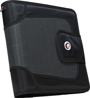 Case It 2 3-Ring Zipper Binders, Black (S-826-A)