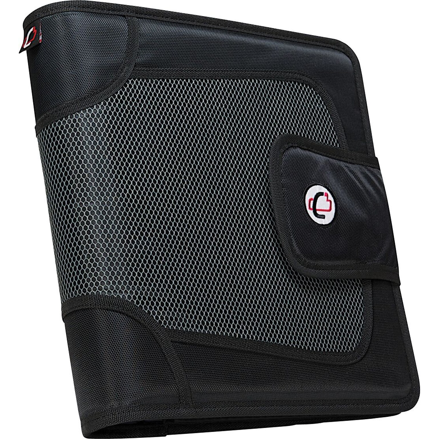 Case It 2" 3Ring Zipper Binders, Black (S826A)