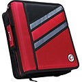 Case-it The Z 1.5-Inch D 3-Ring Zipper Binder, Red (Z-176-Red)