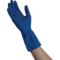 Ambitex® Canners Work Gloves, Latex, Large, Blue, 144/CT