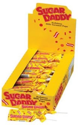 Sugar Daddy Small Caramel Hard Candy, 0.47 oz., 48 Pieces (209-00017)