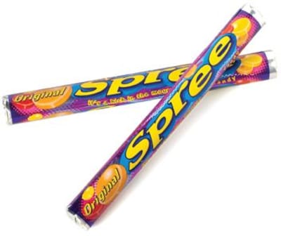 Spree Roll Hard Candy, Assorted Flavors, 1.77 oz., 36 Pieces (209-00171)