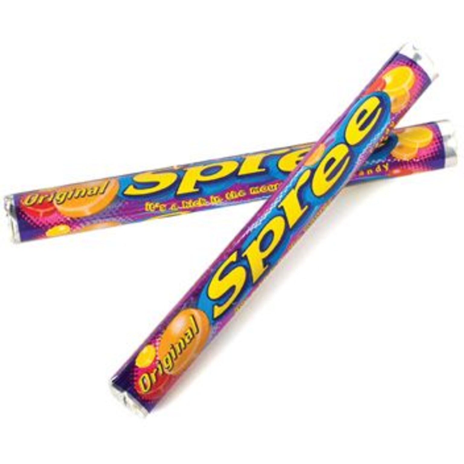 Spree Roll Hard Candy, Assorted Flavors, 1.77 oz., 36/Box (209-00171)