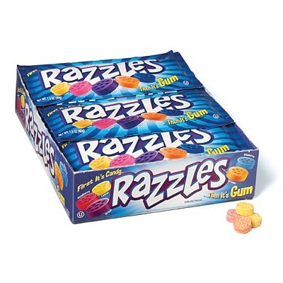 Razzles; 1.4 oz. Bag, 24 Bags/Box