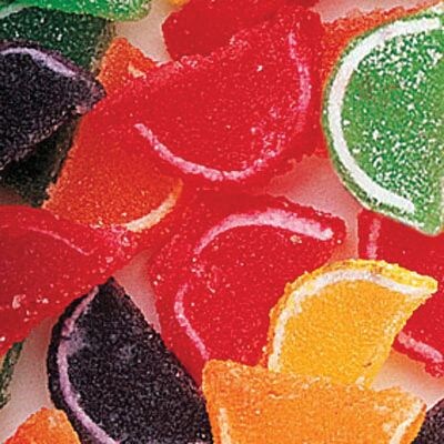 Assorted Mini Fruit Slices; 5 lb. Bulk