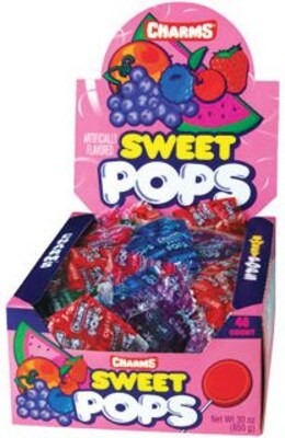 Charms Sweet Pops Lollipops, 48 Pieces (209-00129)