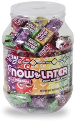 Now & Later Candy, 365 Pieces/Jar