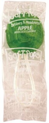 Saf-T-Pops Green Apple, 60 Pieces/Tub