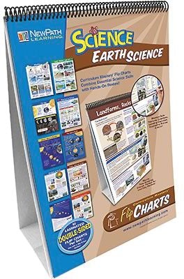 NewPath Learning 18H x 12W Curriculum Mastery Learning Flip Chart Set, Earth Science (NP-346008)