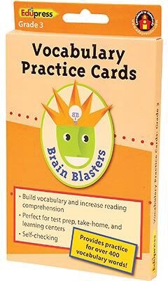 Edupress® Brain Blasters Vocabulary Practice Card, Grades 3rd