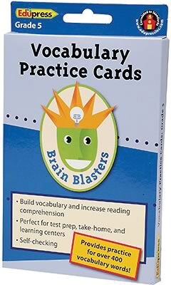 Edupress® Brain Blasters Vocabulary Practice Card, Grades 5th