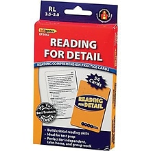 Edupress Reading Comprehension Cards, Reading for Detail, Lvl: 3.5-5.0 (EP-3062)