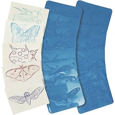 Roylco® Craft Rubbing Plates, Insects