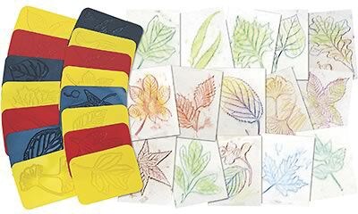 Roylco® Craft Rubbing Plates, Leaf