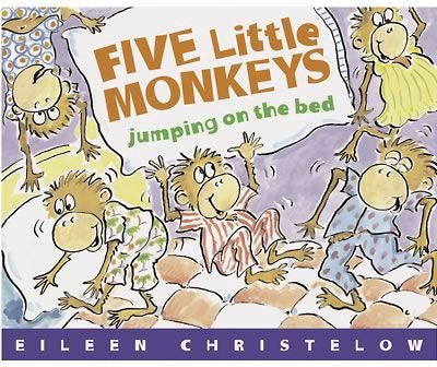 Classic Childrens Books, Five Little Monkeys Jumping on the Bed, Paperback