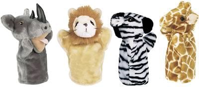 Get Ready Kids® Animal Puppets, Zoo Puppet, Set 1