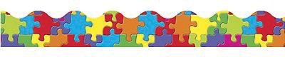 Trend T-92144 39 x 2.25 Scalloped Jigsaw Puzzle Terrific Trimmer, Multicolor