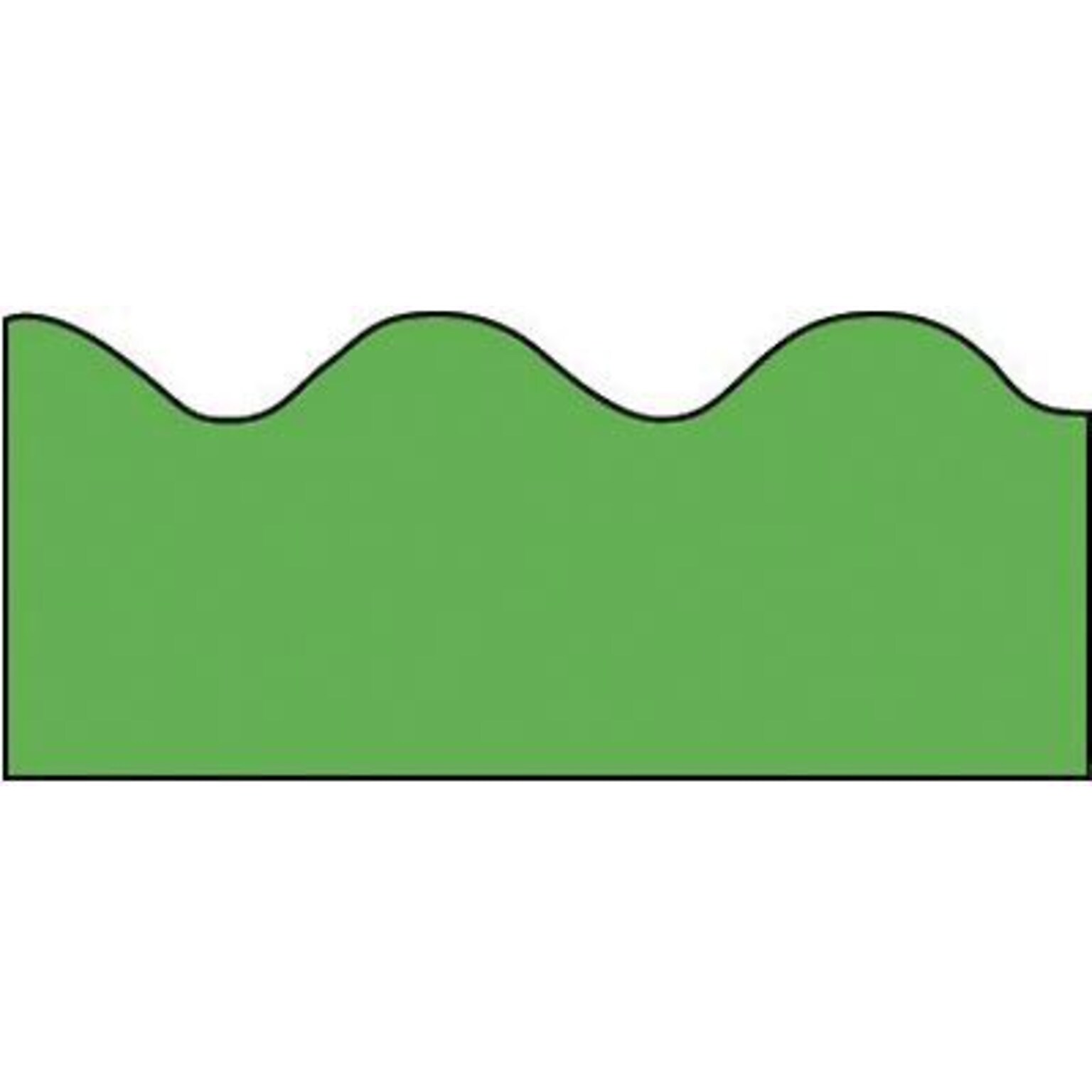Trend T-9875 39 x 2.25 Scalloped Solid Terrific Trimmer, Green