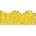 Trend Enterprises® Pre-kindergarten - 9th Grades Scalloped Terrific Trimmer, Yellow Sparkle